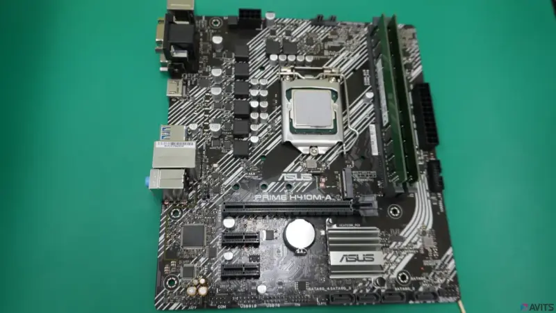 新しいマザーボード。ASUS PRIME H410M-A。